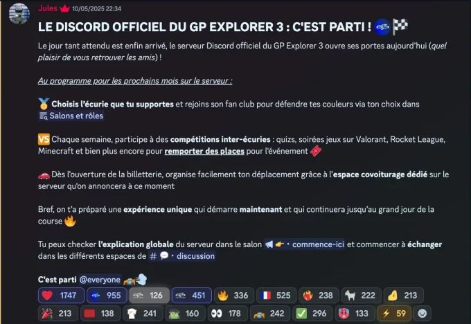 serveur en activité
